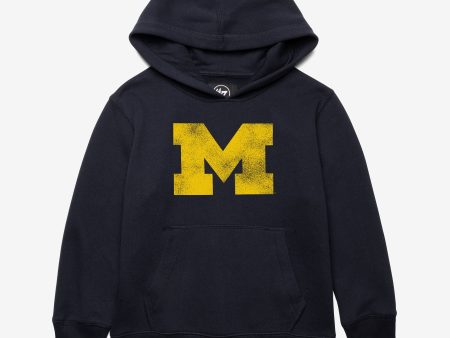 MICHIGAN WOLVERINES DISTRESSED IMPRINT  47 HEADLINE HOOD KIDS Fashion