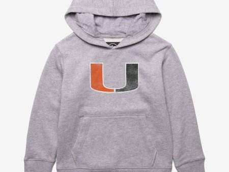 MIAMI HURRICANES DISTRESSED IMPRINT  47 HEADLINE HOOD KIDS Discount