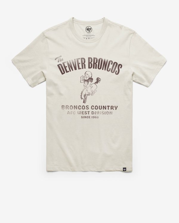 DENVER BRONCOS HISTORIC WIDE OPEN  47 FRANKLIN TEE For Cheap