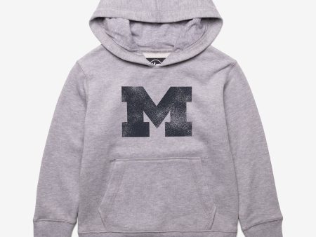 MICHIGAN WOLVERINES DISTRESSED IMPRINT  47 HEADLINE HOOD KIDS on Sale