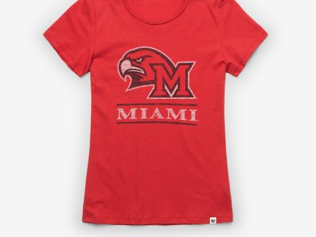 MIAMI REDHAWKS FINELINE  47 FRANKIE TEE WOMEN Hot on Sale