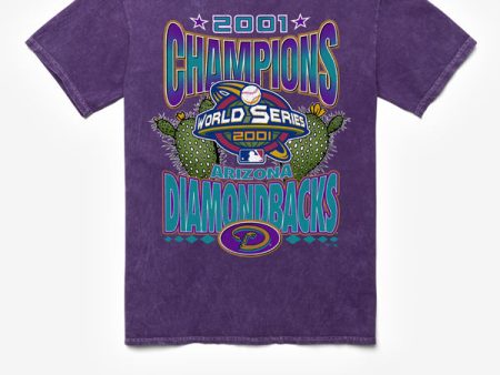 ARIZONA DIAMONDBACKS COOPERSTOWN WORLD SERIES LOCKER VINTAGE  47 TUBULAR TEE on Sale