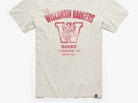 WISCONSIN BADGERS VINTAGE WIDE OPEN  47 FRANKLIN TEE Discount