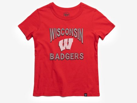 WISCONSIN BADGERS FAN OUT  47 FRANKLIN TEE KIDS Supply