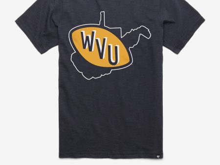 WEST VIRGINIA MOUNTAINEERS VINTAGE GRIT  47 SCRUM TEE Cheap