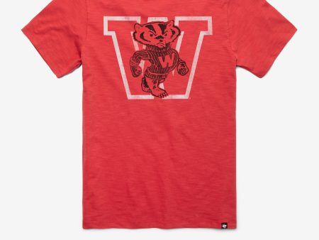 WISCONSIN BADGERS VINTAGE GRIT  47 SCRUM TEE Online