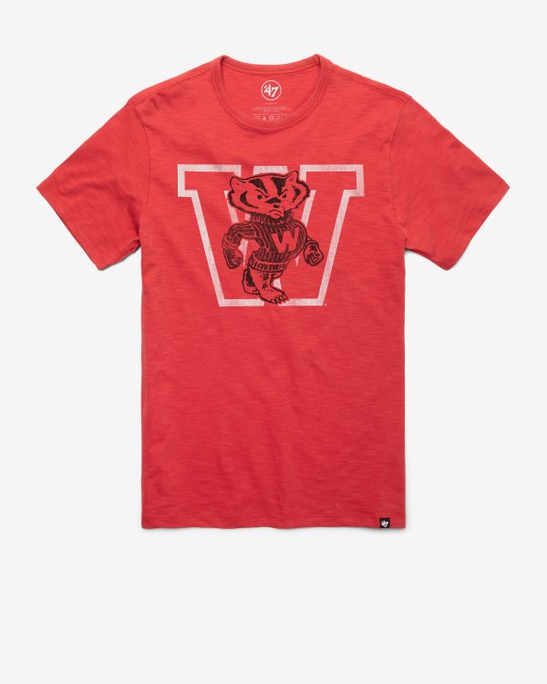 WISCONSIN BADGERS VINTAGE GRIT  47 SCRUM TEE Online