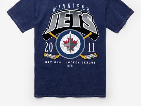 WINNIPEG JETS LOCKER VINTAGE  47 TUBULAR TEE Hot on Sale