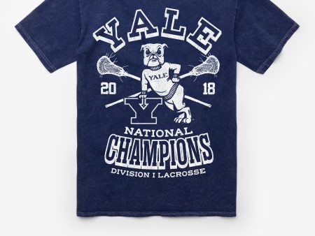 YALE BULLDOGS PAST CHAMPS LOCKER VINTAGE  47 TUBULAR TEE For Discount