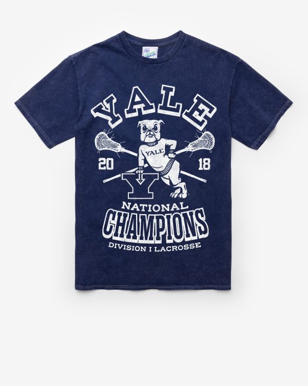 YALE BULLDOGS PAST CHAMPS LOCKER VINTAGE  47 TUBULAR TEE For Discount