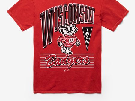 WISCONSIN BADGERS LOCKER VINTAGE  47 TUBULAR TEE Online Sale