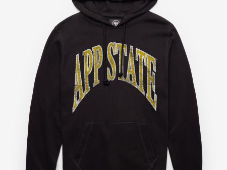 APPALACHIAN STATE MOUNTAINEERS BIG ARCH  47 HEADLINE HOOD Hot on Sale