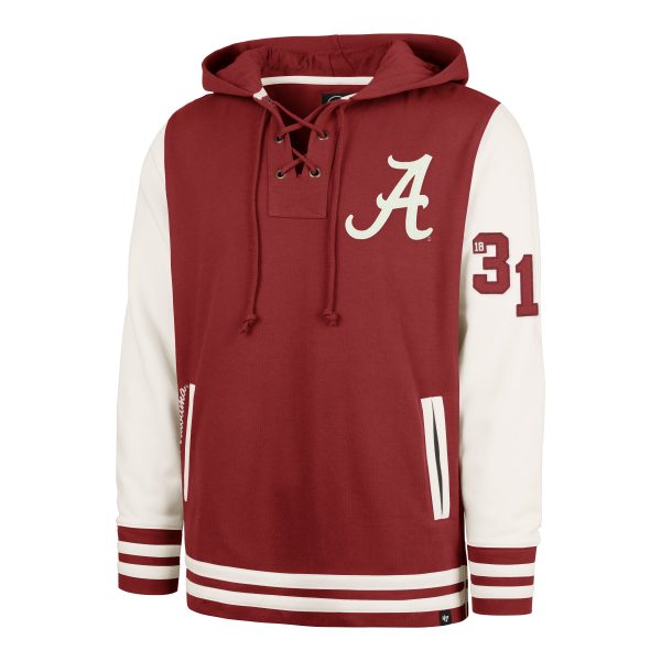 ALABAMA CRIMSON TIDE LETTERMAN FIELD LATERAL  47 LACER HOOD For Discount