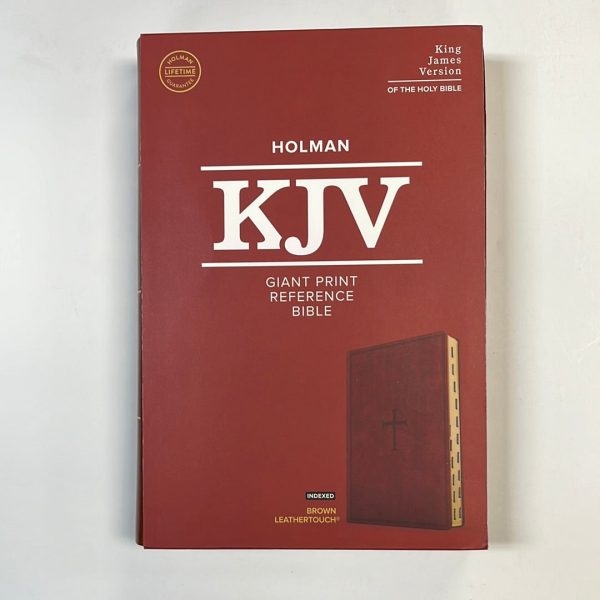 KJV GIANT PRINT REF BIBLE BROWN-4037 on Sale