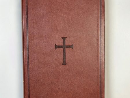 KJV GIANT PRINT REF BIBLE BROWN-4037 on Sale