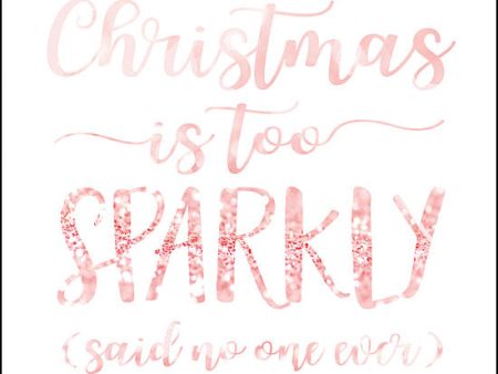 SB633 - Christmas is too Sparkly - 12x12 Hot on Sale