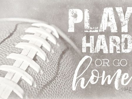 MAZ5511 - Football - Play Hard - 18x12 For Cheap