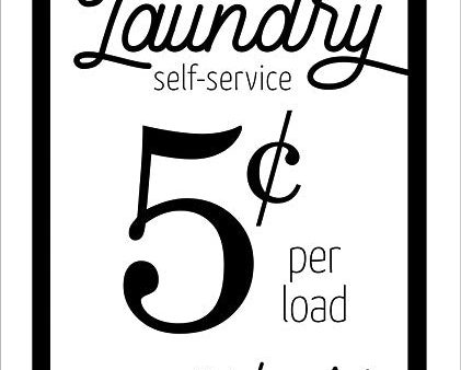 SB663 - Laundry Same Day Service - 12x16 Hot on Sale