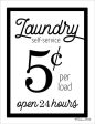 SB663 - Laundry Same Day Service - 12x16 Hot on Sale