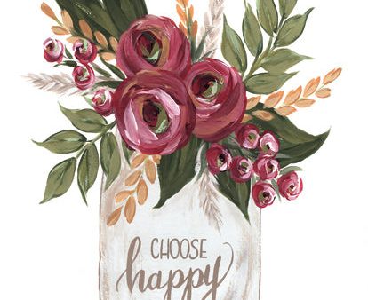 MN169 - Choose Happy Flowers - 12x16 Sale