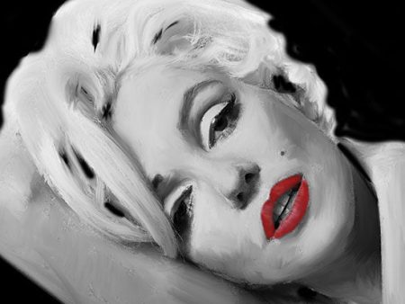 JGS103 - Marilyn s Lips - 12x12 Discount