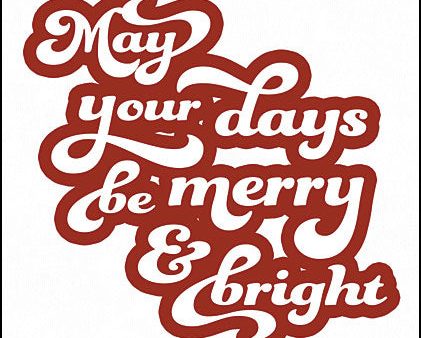 SB629 - May Your Days be Merry & Bright - 12x16 Discount