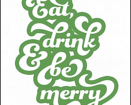 SB628 - Eat Drink and Be Merry - 12x16 For Discount